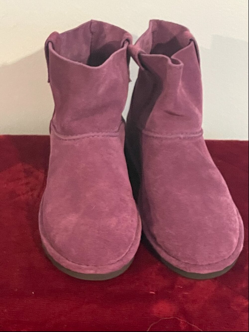 UGG - Purple Classic Booties - Size 9